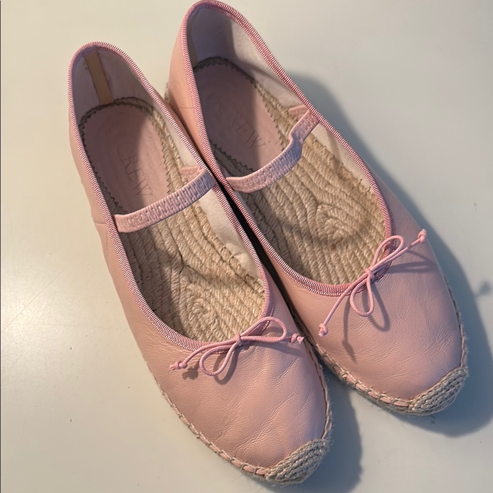 J. Crew Light Pink Espadrille Flats